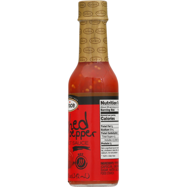 Grace Hot Sauce, Crushed Pepper 4.8 oz