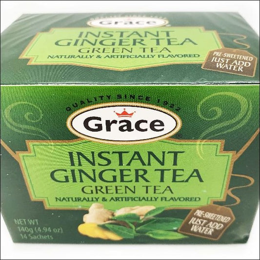 Grace Instant Green Tea Ginger Tea 14 ct