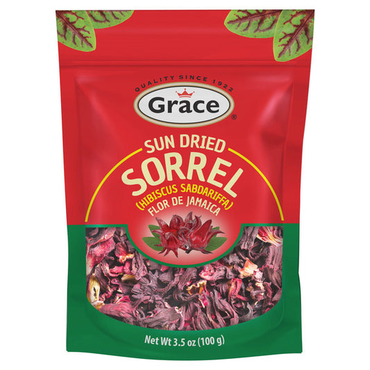Grace Sun Dried Sorrel (Hibiscus) 3.5 oz – Jamaican Flor De Jamaica