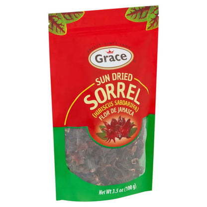 Grace Sun Dried Sorrel 3.5 oz – Jamaican Flor De Jamaica 2 Pack