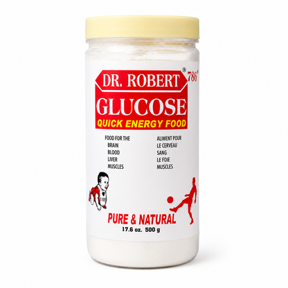 Dr. Robert 786 Glucose Quick Energy Food – Pure & Natural, 17.6 oz (500 g)