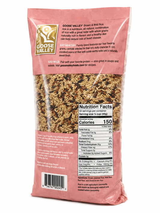 Goose Valley Family Blend Brown & Wild Rice Fusion – 5 lb