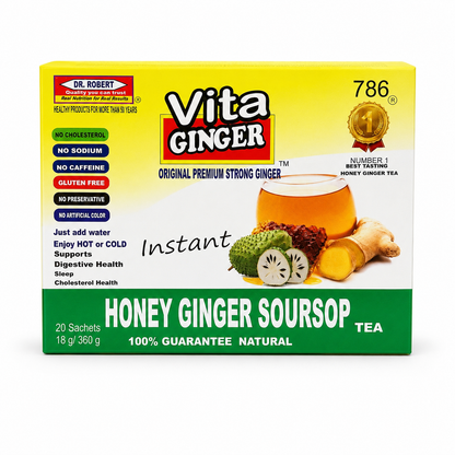 Dr. Robert Vita Ginger Honey Ginger Soursop Tea – 20 Sachets