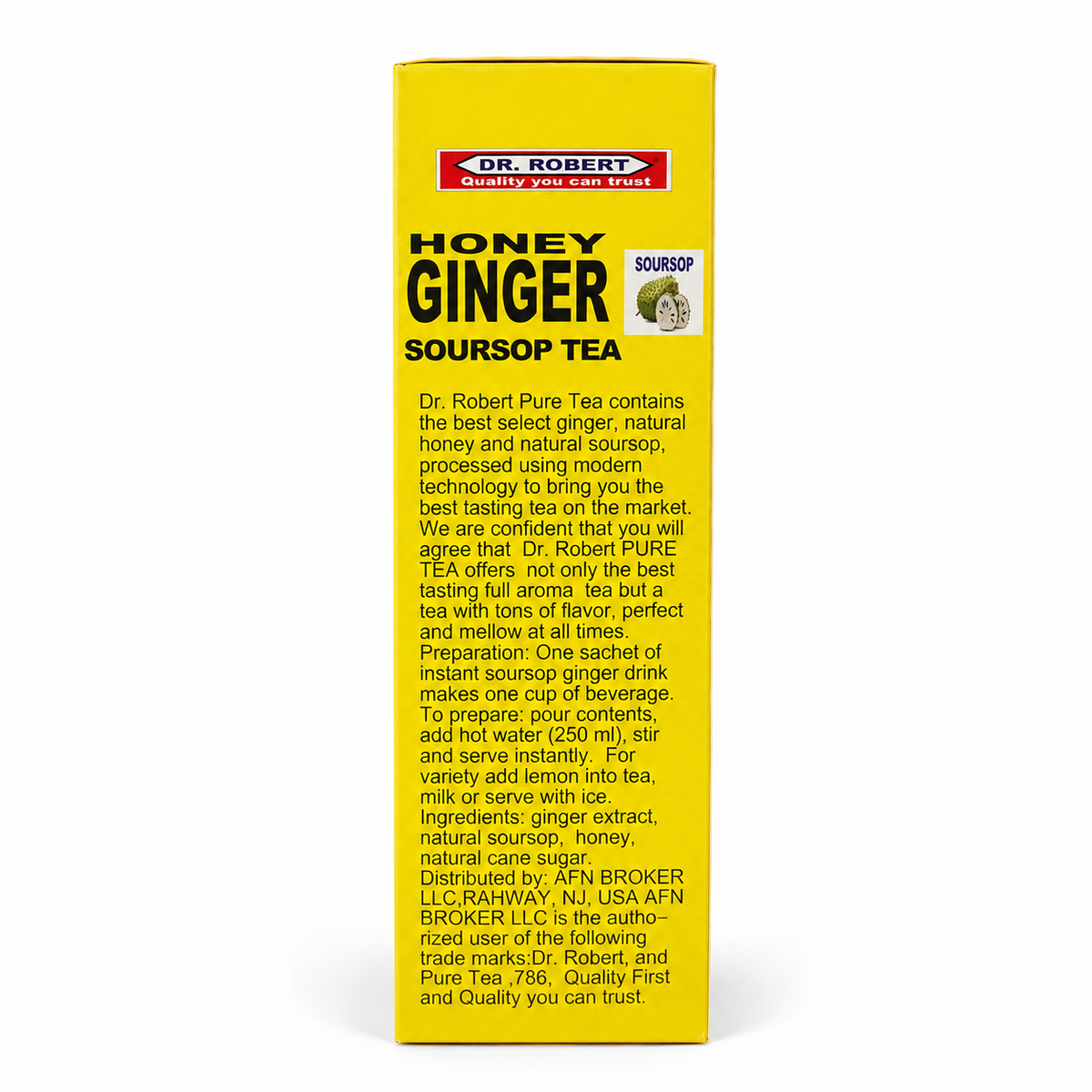 Dr. Robert Vita Ginger Honey Ginger Soursop Tea – 20 Sachets