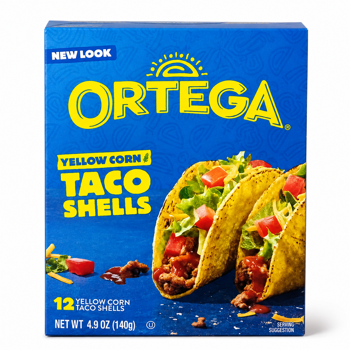 Ortega Guacamole Flavored Taco Shells 10 Count, 4.1 oz (117g)