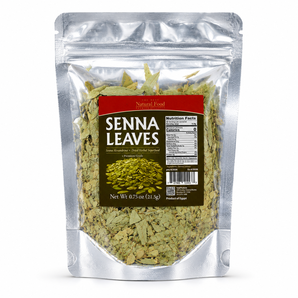 The Best Natural Food Senna Leaves 0.75 oz