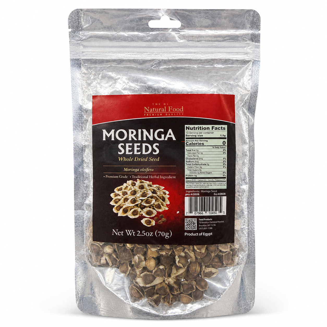 The Best Natural Food Moringa Seeds 2.5 oz