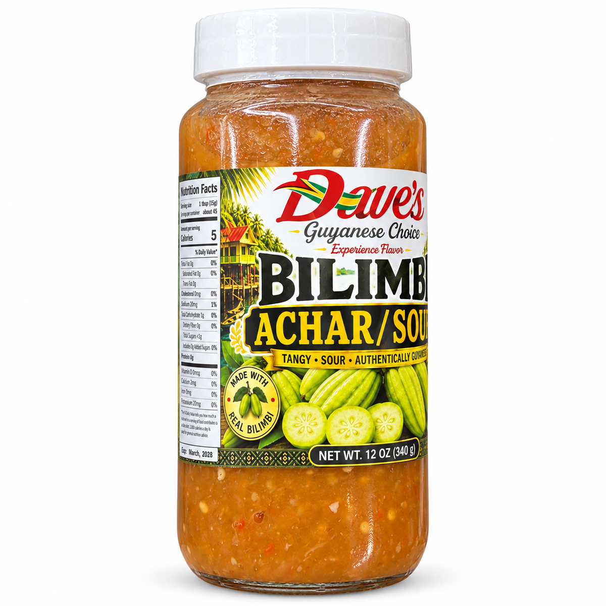 Dave’s Bilimbi Achar / Sour – 12 oz