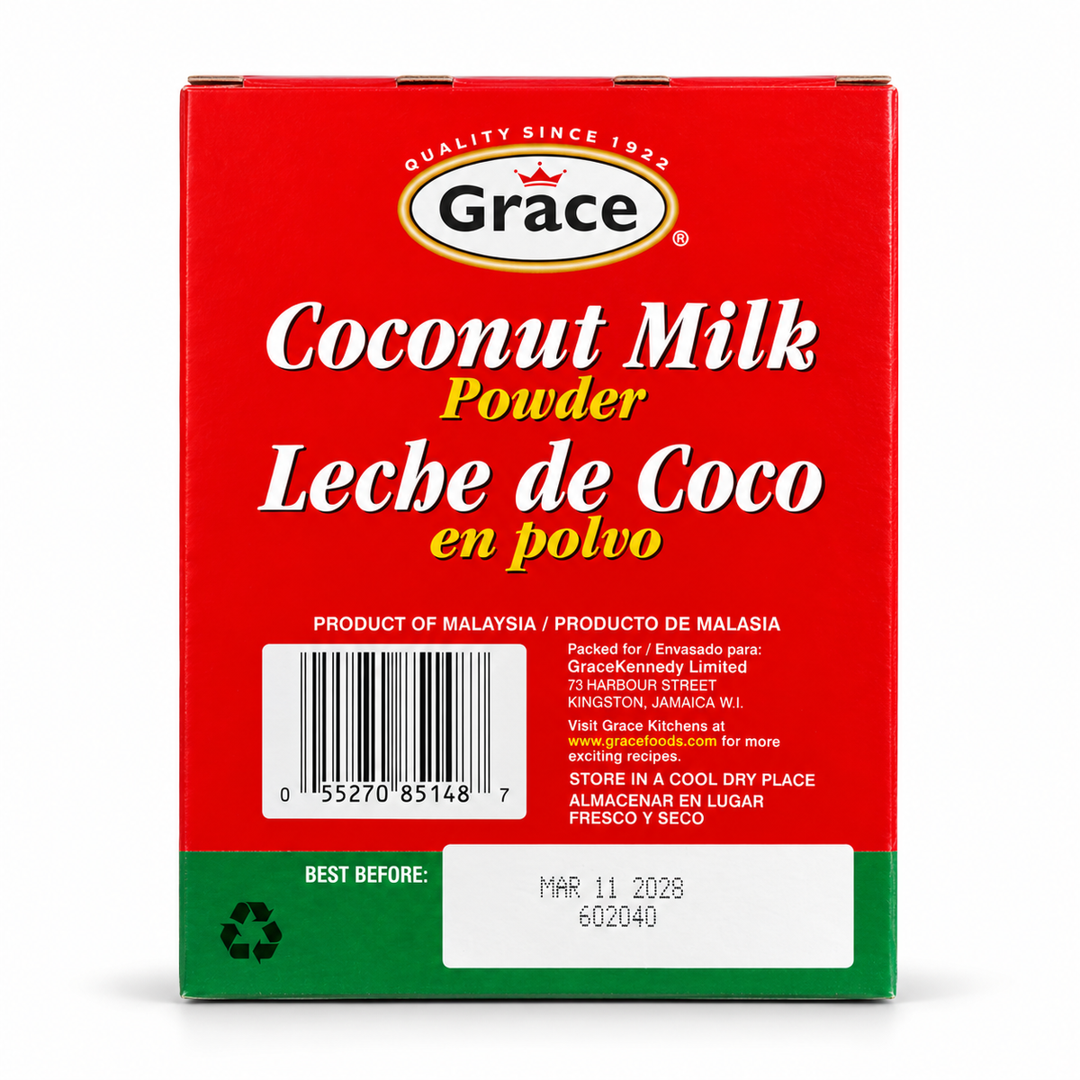 Grace Coconut Milk Powder 1.76 oz 12-Pack