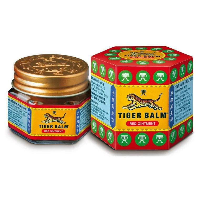 Tiger Balm Red Ointment 0.67 oz (19.4g) – Pain Relief Rub for Muscles & Joints