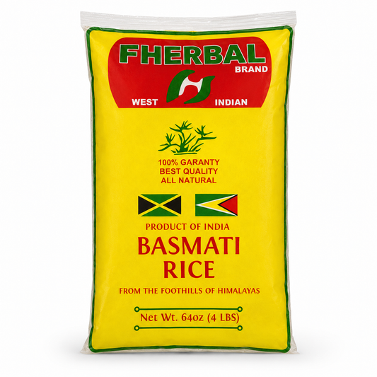 Fherbal Brand West Indian Basmati Rice 4 lb