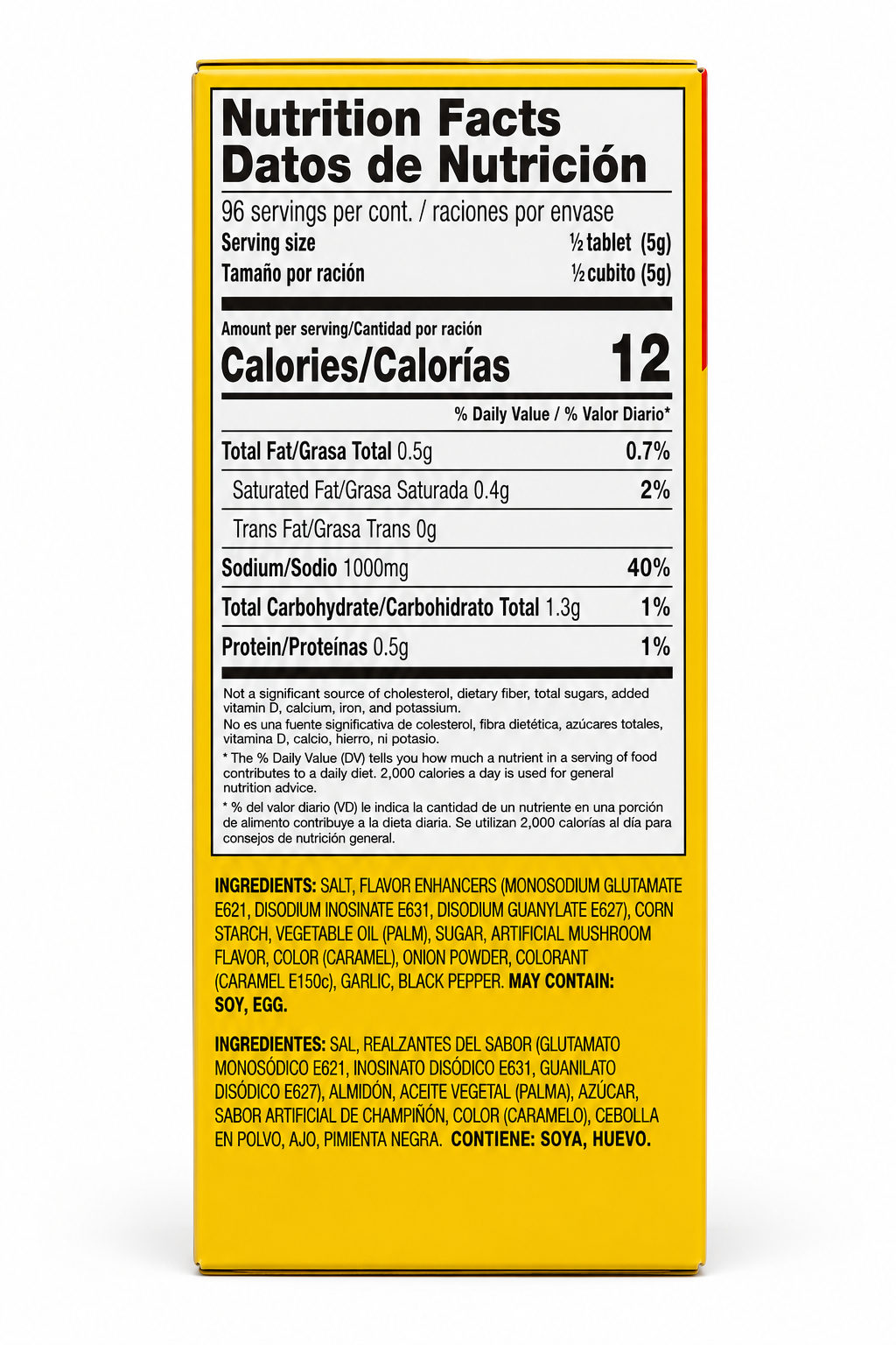Delish Djon-Djon Mushroom Flavored Bouillon Cubes 48 Tablets