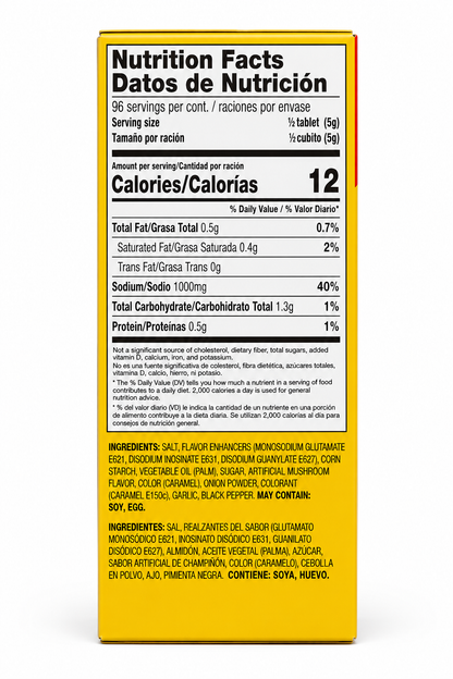 Delish Djon-Djon Mushroom Flavored Bouillon Cubes 48 Tablets