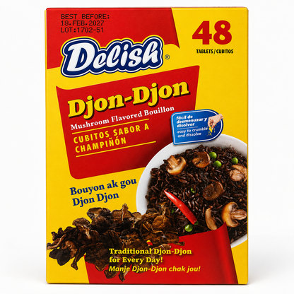 Delish Djon-Djon Mushroom Flavored Bouillon Cubes 48 Tablets
