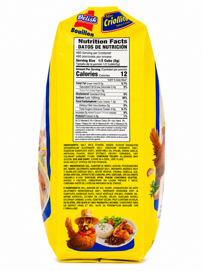 Delish Mas Cripllito Bouillon Creol Cubes – 240 Cubes (84.65 oz / 2400 g)