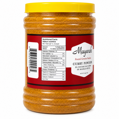 Maywah Roasted Genuine Madras Curry Powder – 1 kg (2.2 lb)