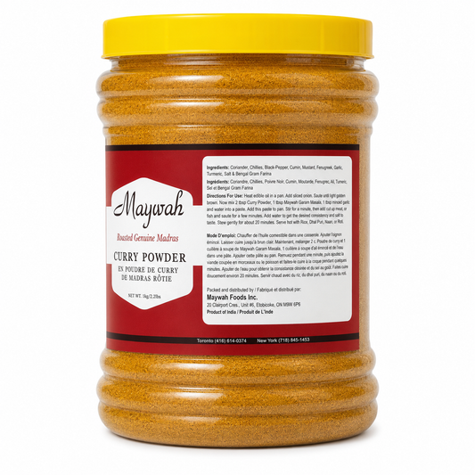 Maywah Roasted Genuine Madras Curry Powder – 1 kg (2.2 lb)