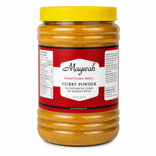 Maywah Roasted Genuine Madras Curry Powder – 1 kg (2.2 lb)