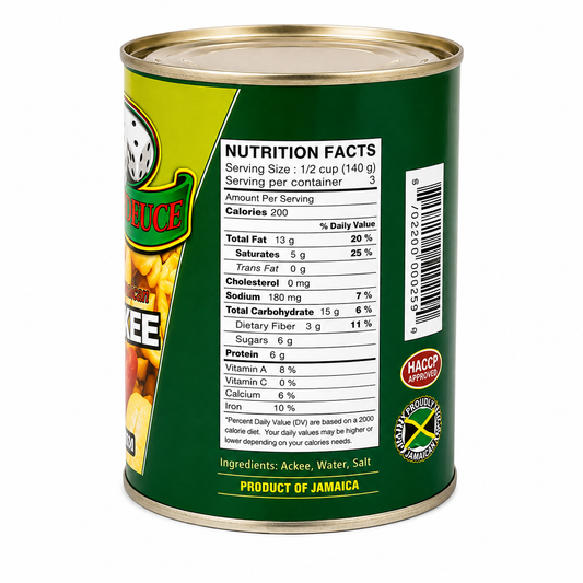 Double Deuce Premium Jamaican Ackee in Brine 15 oz (420 g)