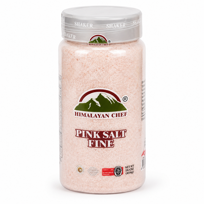 Himalayan Chef Pink Himalayan Salt Fine – 16 oz Shaker