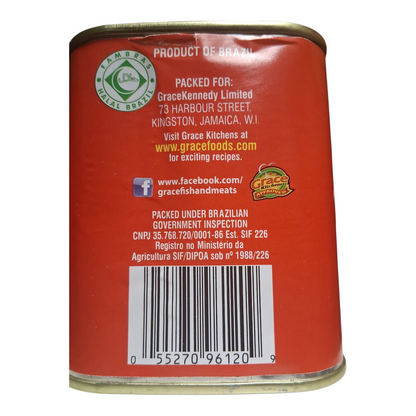 Grace Reduced Sodium Corned Beef – Premium Quality, Product of Brazil (12 oz Can)