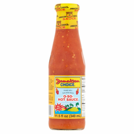 Jamaican Choice O-So Hot Sauce 11.5 oz