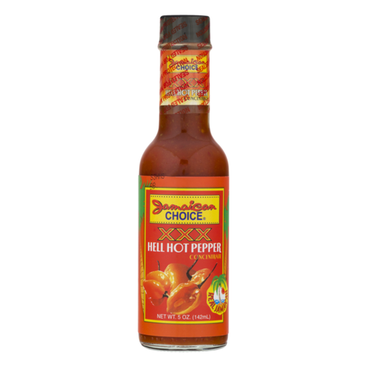 Jamaican Choice Pepper Concentrate, XXX Hell Hot 5 oz