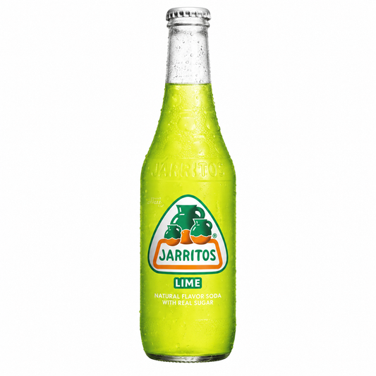Jarritos Lime Soda - 12.5 fl oz (370 mL) Glass Bottle