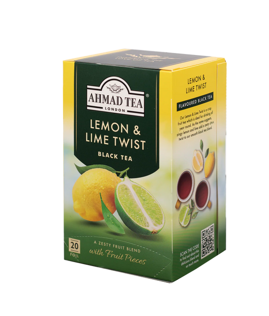 Ahmad Tea Lemon & Lime Fruit Tea 20 Tea Bags