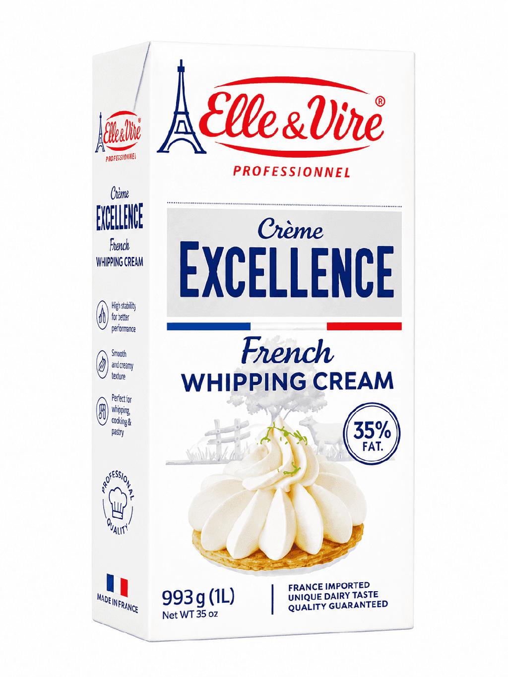 Elle & Vire Excellence French Whipping Cream 993g
