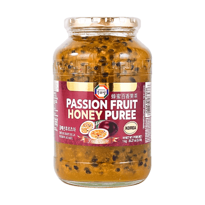 Passion Fruit Honey Puree 2.2 lb (1kg) – Tropical Drink Mix, Dessert Topping, Smoothie & Cocktail Flavor