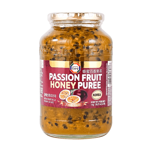 Passion Fruit Honey Puree 2.2 lb (1kg) – Tropical Drink Mix, Dessert Topping, Smoothie & Cocktail Flavor