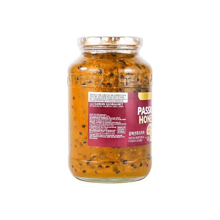 Passion Fruit Honey Puree 2.2 lb (1kg) – Tropical Drink Mix, Dessert Topping, Smoothie & Cocktail Flavor