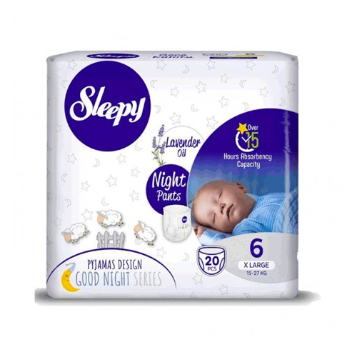 Sleepy Night Pants Diaper Size 6 XL 20 pcs 15-27 kg