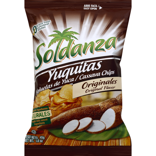Soldanza Cassava Chips, Original Flavor 1.6 oz