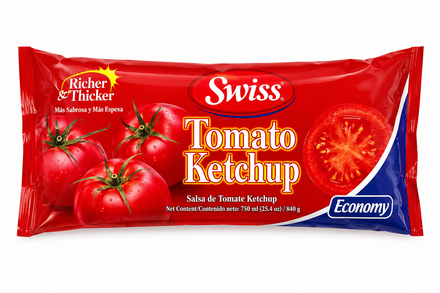 Swiss Tomato Ketchup Economy Pack 750ml (25.4 fl oz / 840g)