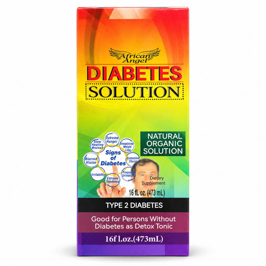 African Angel Diabetes Solution 16 fl oz carton front view