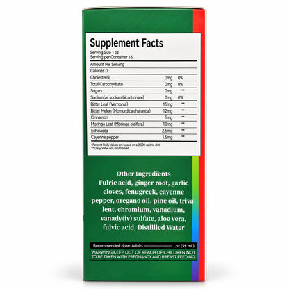 African Angel Diabetes Solution 16 fl oz carton ingredients view