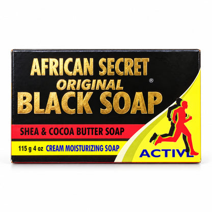 African Secret active Black Soap 115 g – front