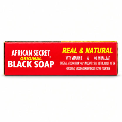 African Secret active Black Soap 115 g – side panel