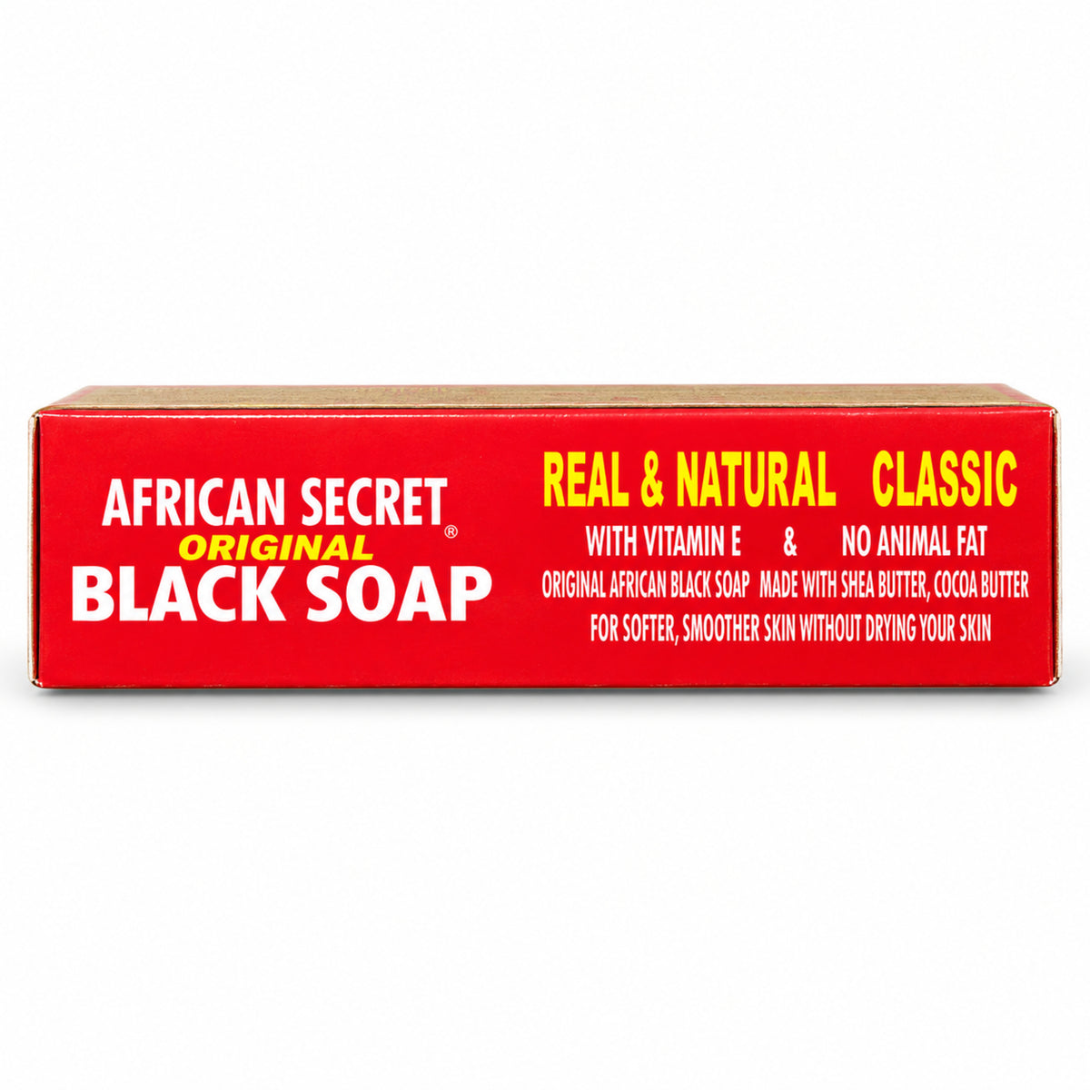 African Secret Classic Black Soap 115 g – side panel