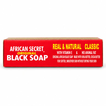 African Secret Classic Black Soap 115 g – side panel