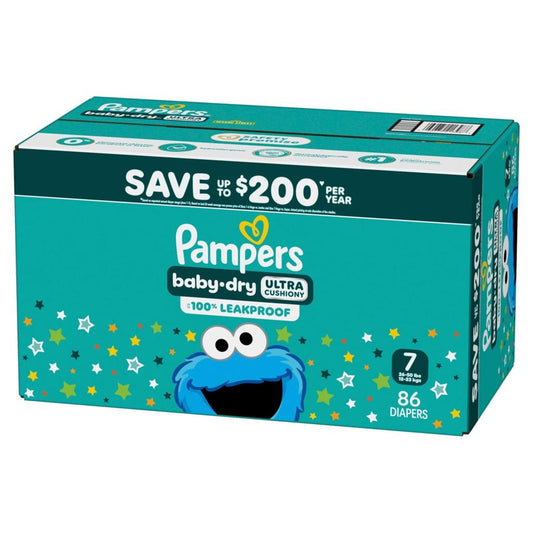 Pampers Baby Dry Stage 7 Diapers - 86 Count