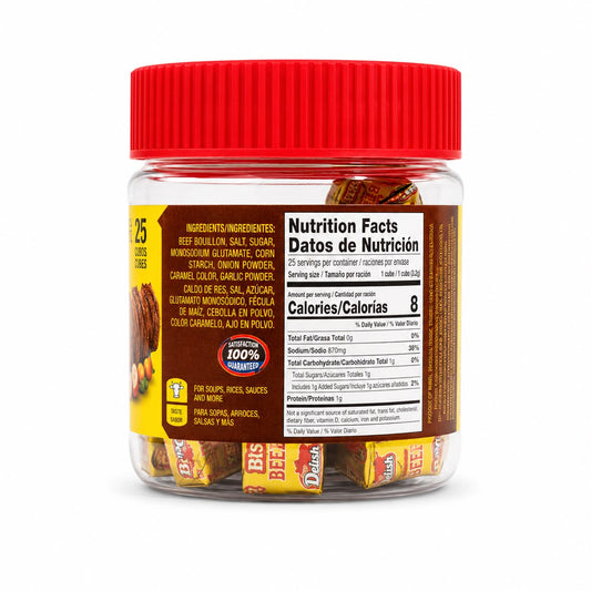 Delisa Beef Bouillon Cubes – 25 Count, 2.82 oz