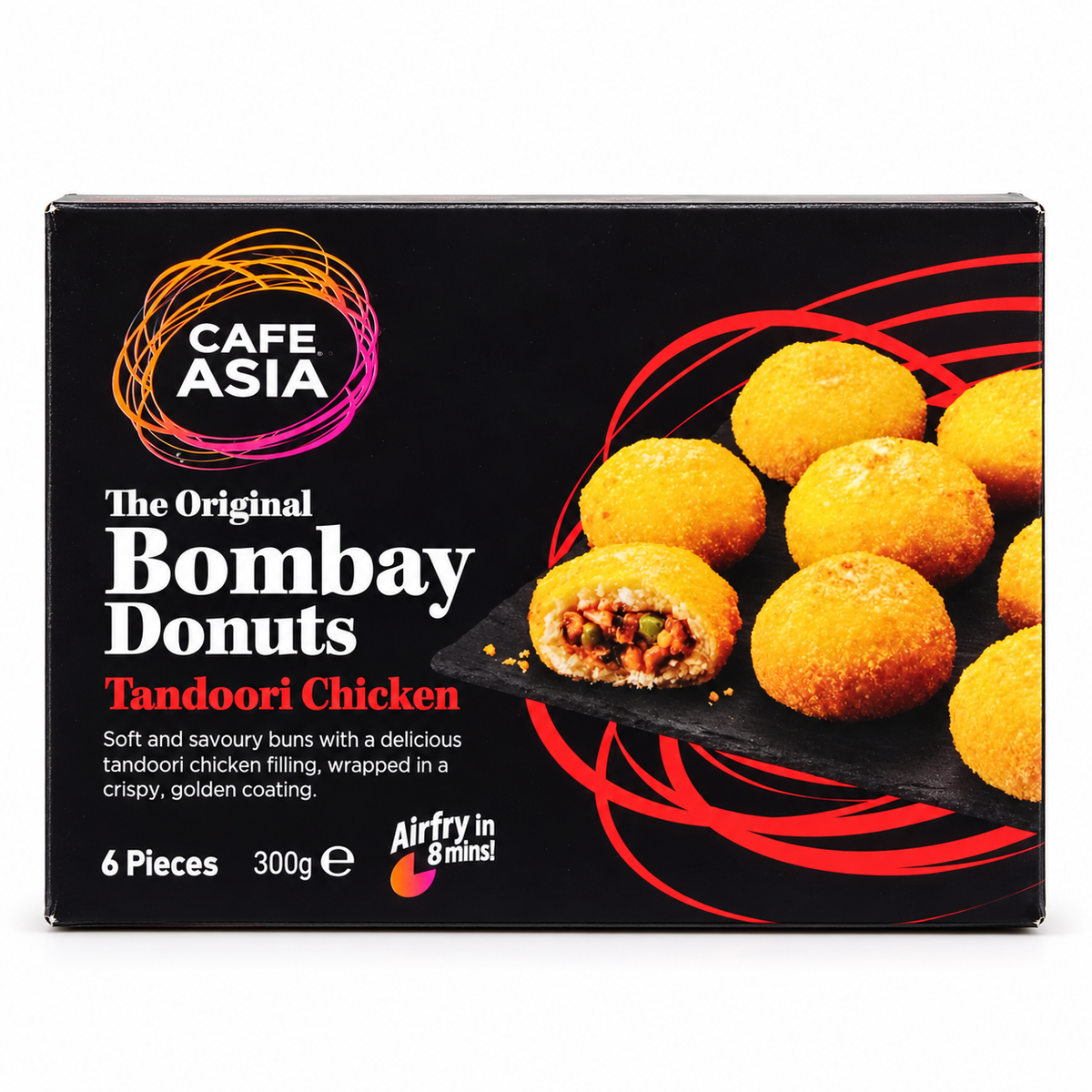 Cafe Asia Tandoori Chicken Bombay Donuts 6 pieces 300 g