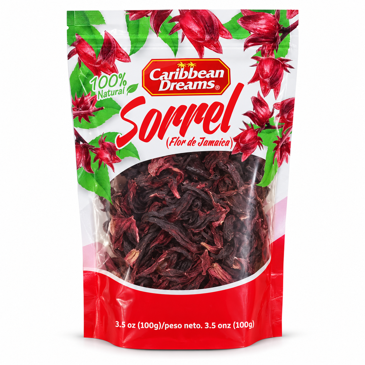 Caribbean Dreams Dried Sorrel Flor de Jamaica 100 g