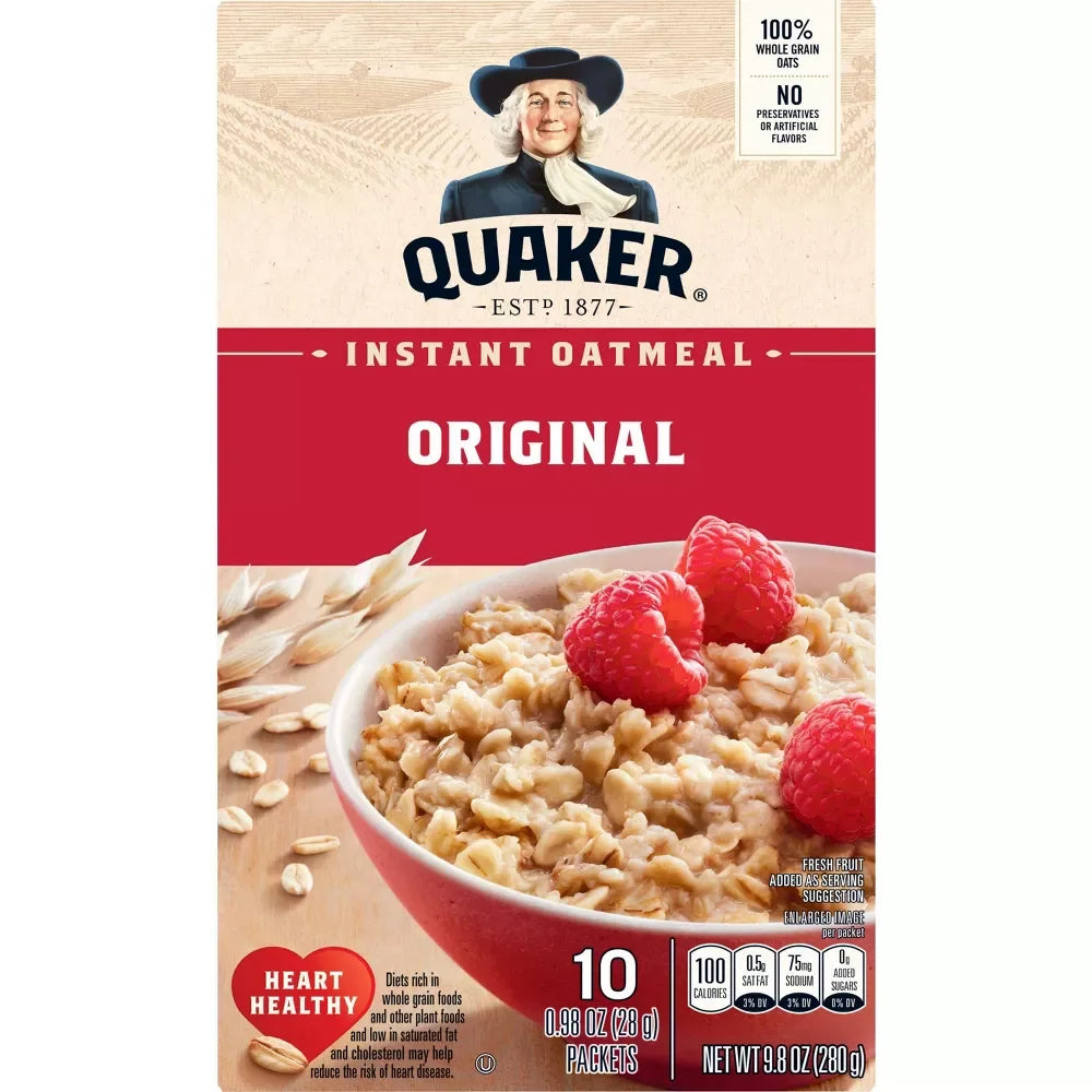 Quaker Instant Oatmeal Original 10 ct / 9.8 oz