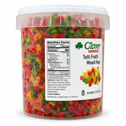 Clover Harvest Tutti Frutti Mix Mixed Peel 1 kg – nutrition and ingredients