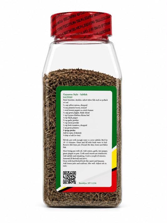 Guyana Kitchen Fine Leaf Thyme Leaf 4 oz (113 g) | Premium Caribbean Dried Thyme