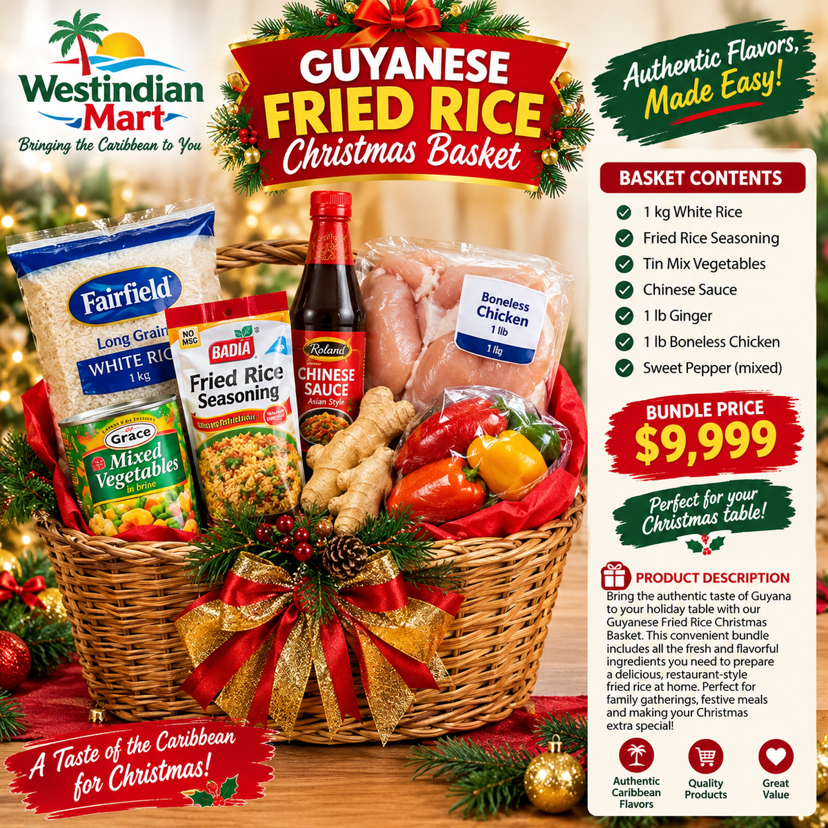 Guyanese Fried Rice (Basket Not Included)